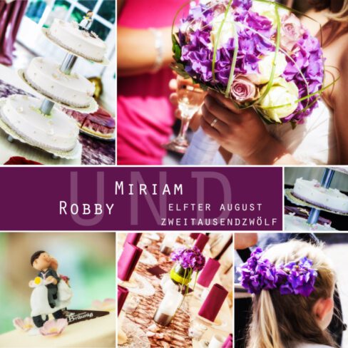 Hochzeitsschnappschüsse